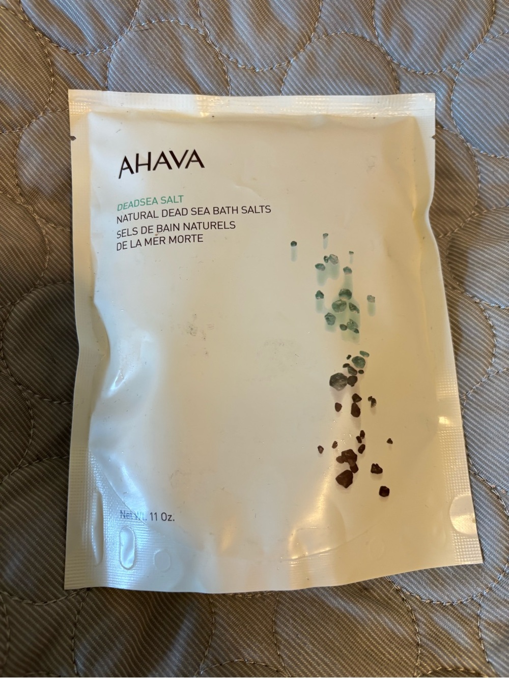 AHAVA Deadsea Salt Bath Salts - White with Green & Brown Accents